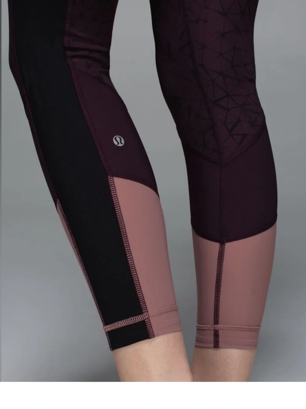 Lululemon Trail Bound 7/8 tights full on luxtreme in Star Crushed Black Cherry 4